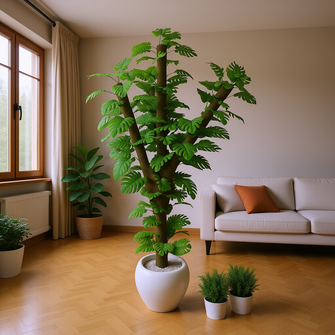 Artificial Green Monstera plant 6 feet Height (without pot)
