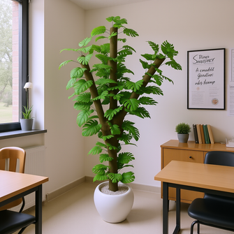 Artificial Green Monstera plant 6 feet Height (without pot)