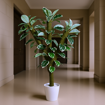 Artificial Green Plant in 4 feet Moss Stem (Without pot)