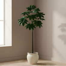 Artificial Papaya Leaves plant 12 branches Height 100 CM