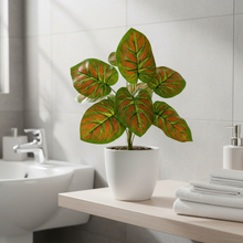 Artificial Leaves Plant 9 branches without Pot - Height 28 cm - Design-4