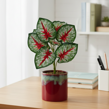 Artificial Leaves Plant 9 branches without Pot - Height 28 cm - Design-6