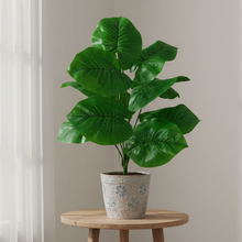 Artificial Green leaves 12 Point without pot - Height 45 cm -Design 4