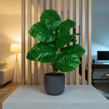 Artificial Green leaves 12 Point without pot - Height 45 cm -Design 4