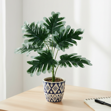 Artificial Long Cut Leaves Plant 9 branches without Pot - Height 28 cm - Design-2