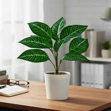 Artificial Plant 9 Leaves without Pot - Height 30 cm - Design-1