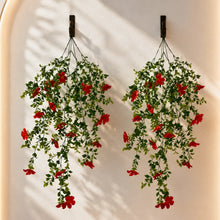 set of 2  - 45 point printed blossom flower bail in filler