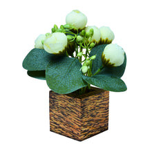 single pc  china mini peony (7 flowers  + 7 beads lup( 8.75gms) + 3 fabric patte in 7 pointer (1.6 gms) in printed dabbi