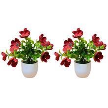 set of 2 small glassi pot 10 mini blossom cutting flowers