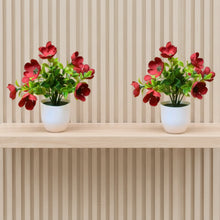 set of 2 small glassi pot 10 mini blossom cutting flowers