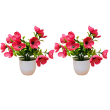 set of 2 small glassi pot 10 mini blossom cutting flowers