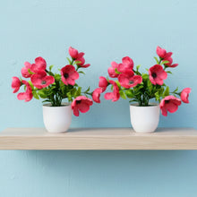 set of 2 small glassi pot 10 mini blossom cutting flowers