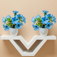 set of 2 big  glassi pot 10 printed blossom cutting flowers