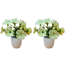 set of 2 big  glassi pot 10 printed blossom cutting flowers