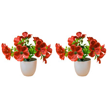Set of 2 big  glassi pot 10 printed blossom flowers