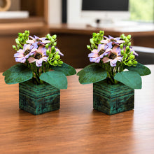 Fancy Mart Artificial Flower Gerbera Daisy in Wood Pot
