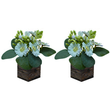 Fnacy Mart Artificial Flower Gerbera Daisy in Wood Pot