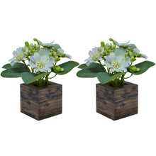 Fancy Mart Artificial Flower Gerbera Daisy in Wood Pot
