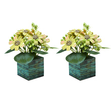 Fancy Mart Artificial Flower Gerbera Daisy in Wood Pot