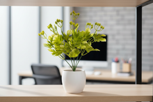 Artificial pronged bamboo leaves (Height : 35 cm)