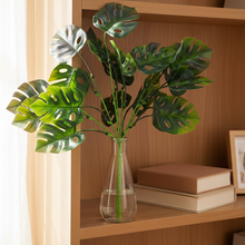 Artificial pronged turtle leaf bunch (Height : 35 cm)