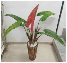 Artificial Tropical Leaves (5 leaves) (85 cm) Without Pot