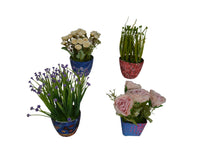 Artificial Potted Plants &Flowers ( Set of 4) (size 15to32cm)
