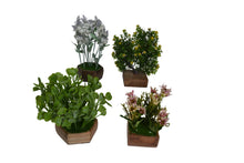 Artificial Potted Plants & Flowers ( Set of 4) (size 15to32cm)