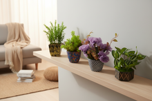 Artificial Potted Plants & Flowers ( Set of 4) (size 15to32cm)