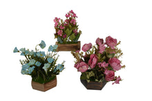 Artificial Potted Plants & Flowers ( Set of 3) (size 15to32cm)