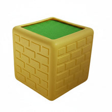 Square Plastic Pot - Yellow Size - (in cms) :  Height-9.5 x Width-9.5 x Depth-9.5