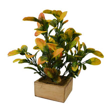 Fancy Mart Artificial Fern Grass Bush in Wood Round Pot (32 cm)