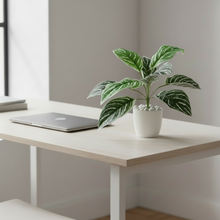 Artificial Plant with 9 Leaves Heads without pot (Height : 30 x Width : 30 cm)