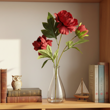 Artificial Flower Stick Common Peony without Pot ( Height : 65cm / Width : 25cm) (Single Stick)
