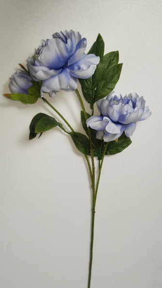 Artificial Flower Stick Common Peony without Pot ( Height : 65cm / Width : 25cm) (Single Stick)