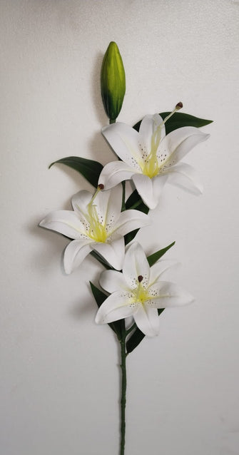 Artificial Lily flowers sticks without pot (Height : 70 cm) (Single Stick)