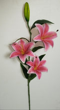 Artificial Lily flowers sticks without pot (Height : 70 cm) (Single Stick)