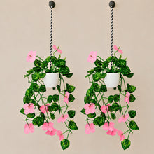 Wisteria cutting on line bail set of 2 hanging pot bail