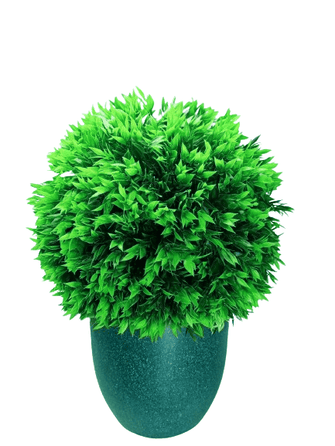 Artificial Big Bamboo Leaves Ball Without Pot (Height: 40 Cm)