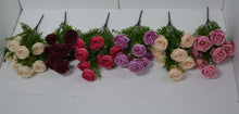 Artificial 7 Head Rose Bunch without pot (Height : 35 x Width : 20 cm)