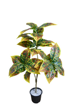 Artificial croton plant 3 branches Height 93 CM