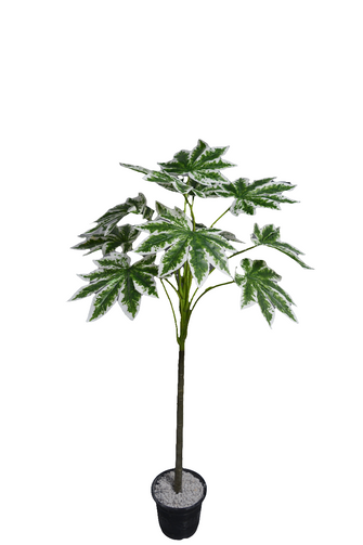 Artificial Papaya Leaves plant 12 branches Height 100 CM