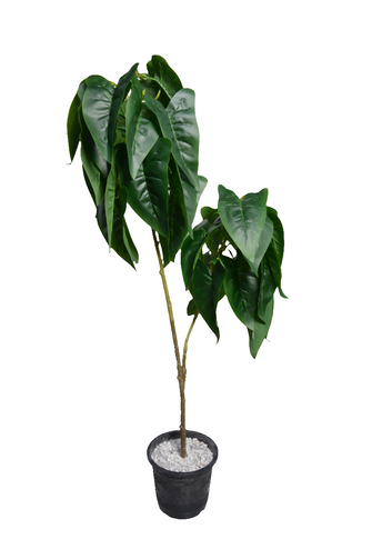 Artificial Lily Leaves plant 2 branches Height 90 CM