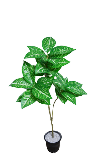 Artificial croton plant 3 branches Height 93 CM