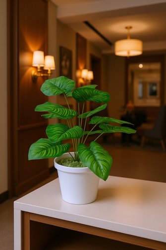 Artificial Leaves plant 12 branches Height 35 CM