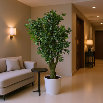 Artificial Real Touch Leaves plant 5.5 Feet Height ( without pot)