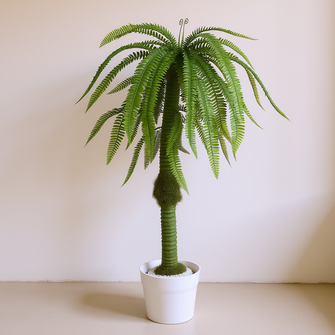 Artificial 4 feet Fern plant single stem without pot