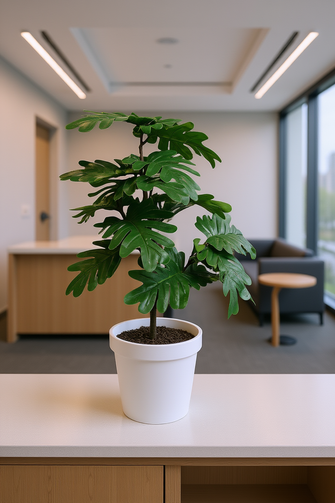 Artificial  53 CM Pam Leaves plant 3 branches Height