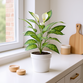 Artificial Real Touch Calla Lily plant (size 28inch)