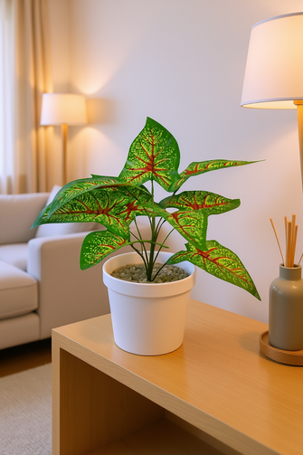 32 cm Artificial lily  leaves plant 9 Branches